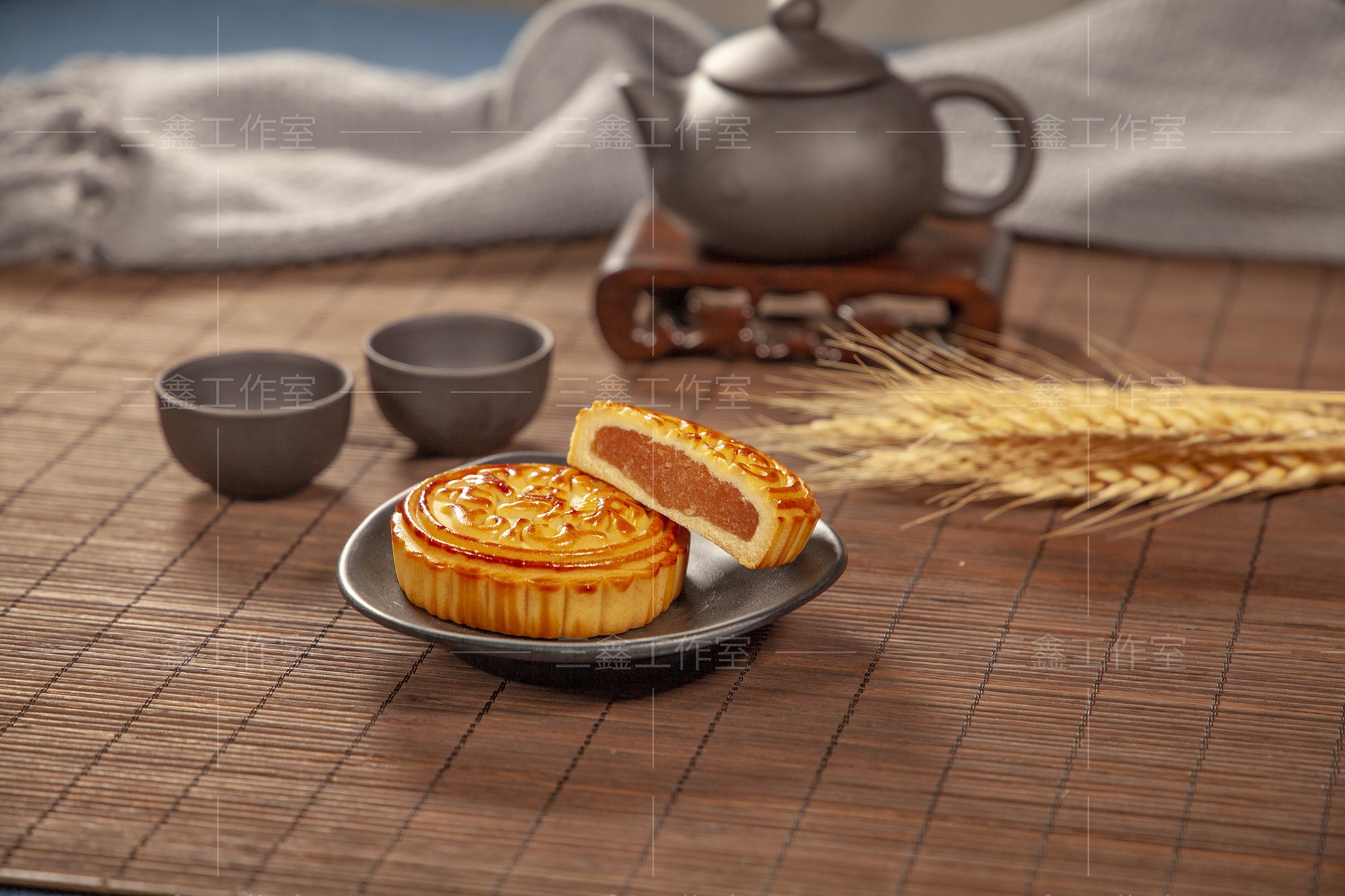 【食品摄影】月饼静物场景摆拍 淘宝产品拍照