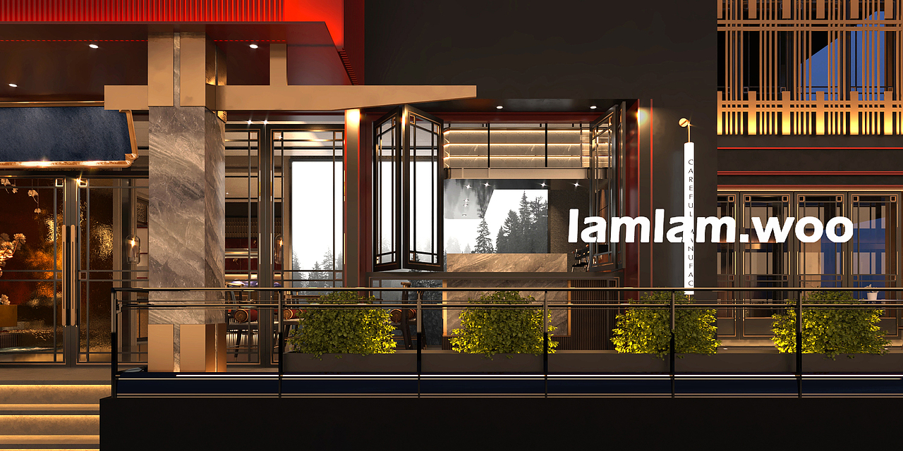 新中式宫廷 | 中式餐饮空间设计（图ZMjQ3MTExNDc2） - 酒店餐饮设计 - 站酷设计师LamlamWoo原创素材 - 站酷ZCOOL