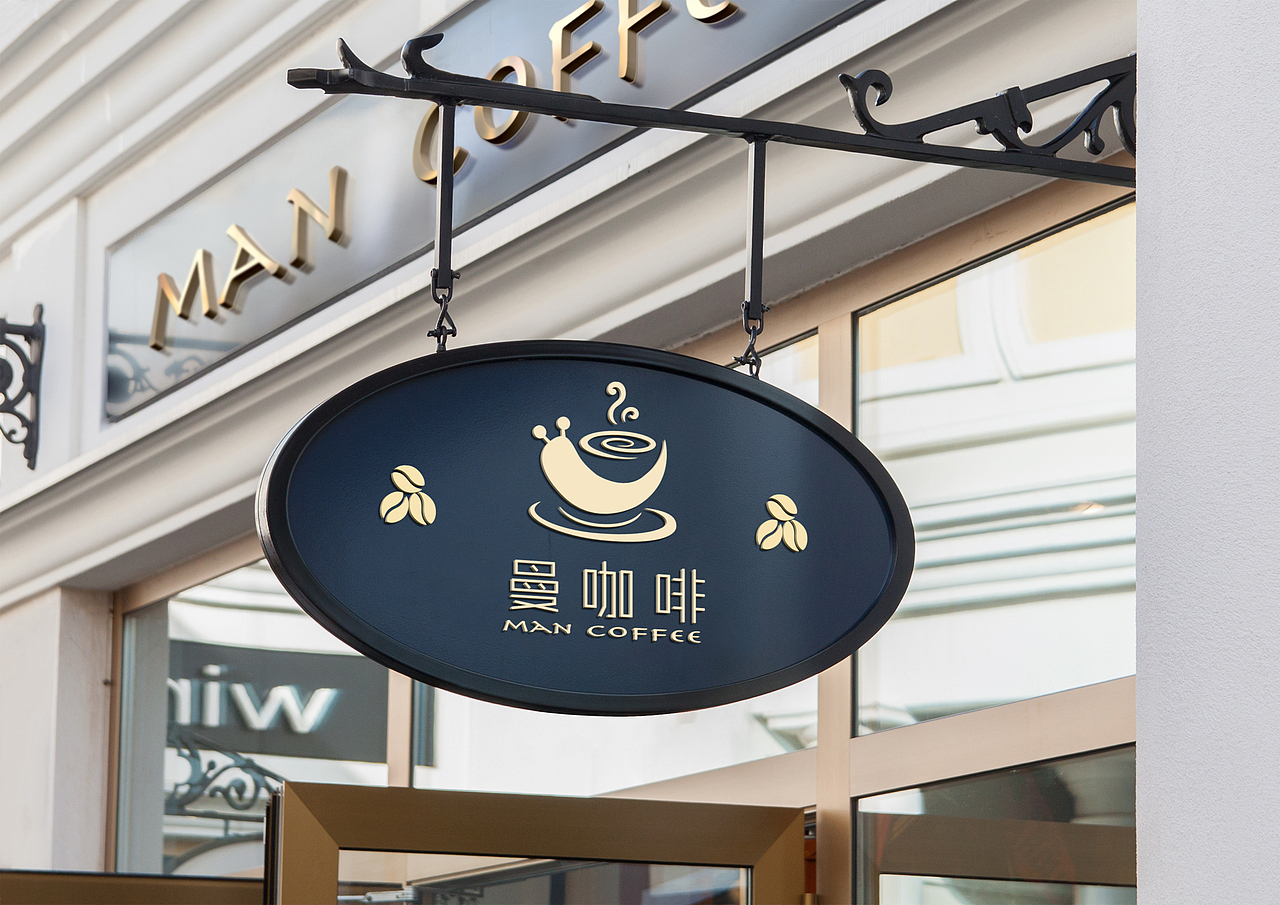 曼咖啡logo展示