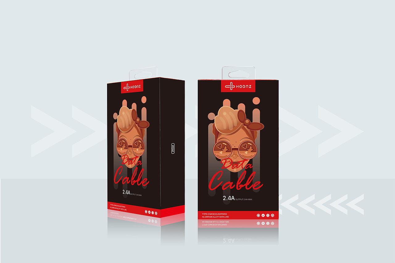 HOONZ数据线品牌包装（图ZMTU5NzkyNDEy） - 包装 - 站酷设计师原宅原创素材 - 站酷ZCOOL