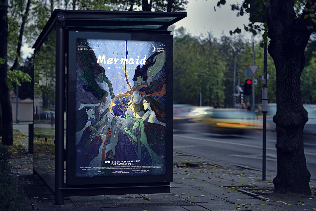 插画｜电影海报设计|Mermaid（图ZMjMyMjE4MTI4） - 商业插画 - 站酷设计师Lam雷鸣原创素材 - 站酷ZCOOL