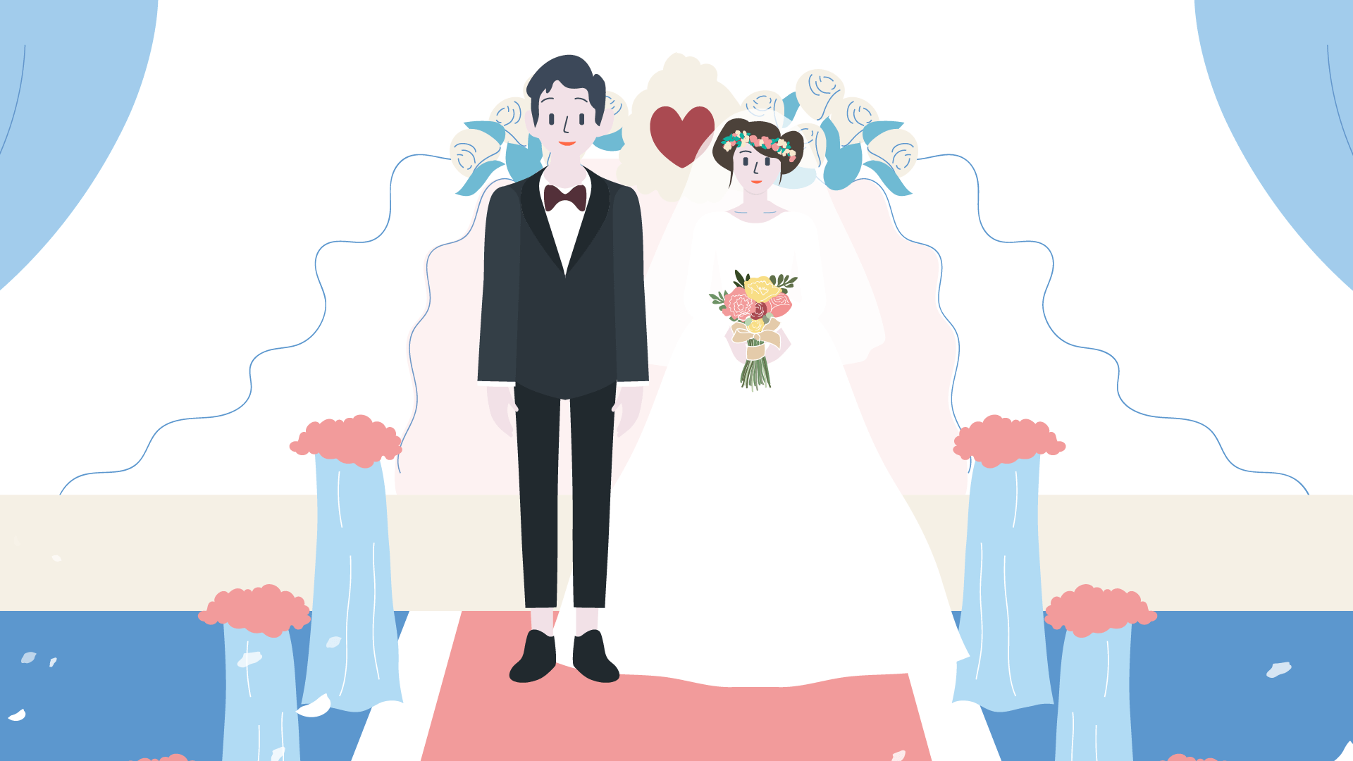 《我们结婚啦》mg动画|插画|商业插画|苗条_ - 原创作品 - 站酷