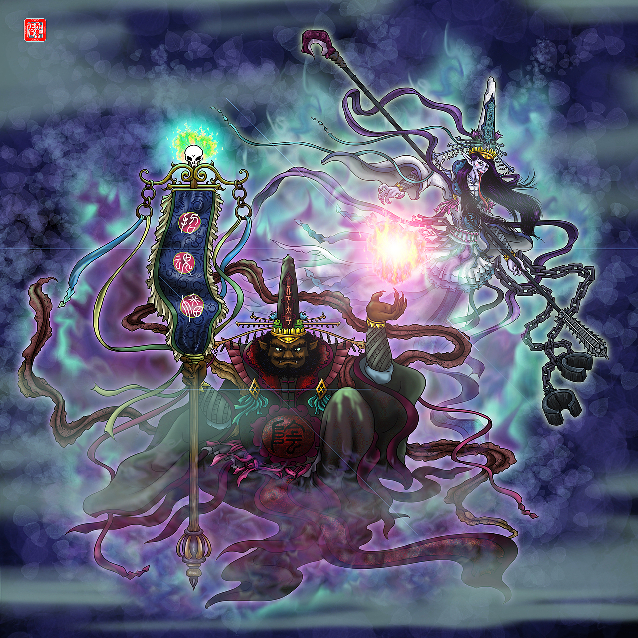 2015年绘制的黑白无常