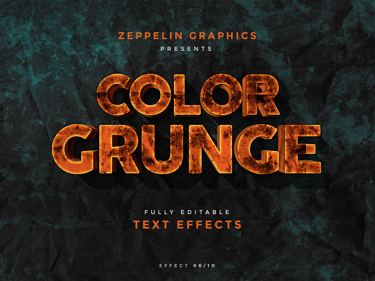 3d文本效果立体文字特效样机展示模板