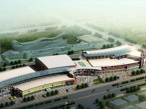 农贸市场设计|聊城周公河农贸城