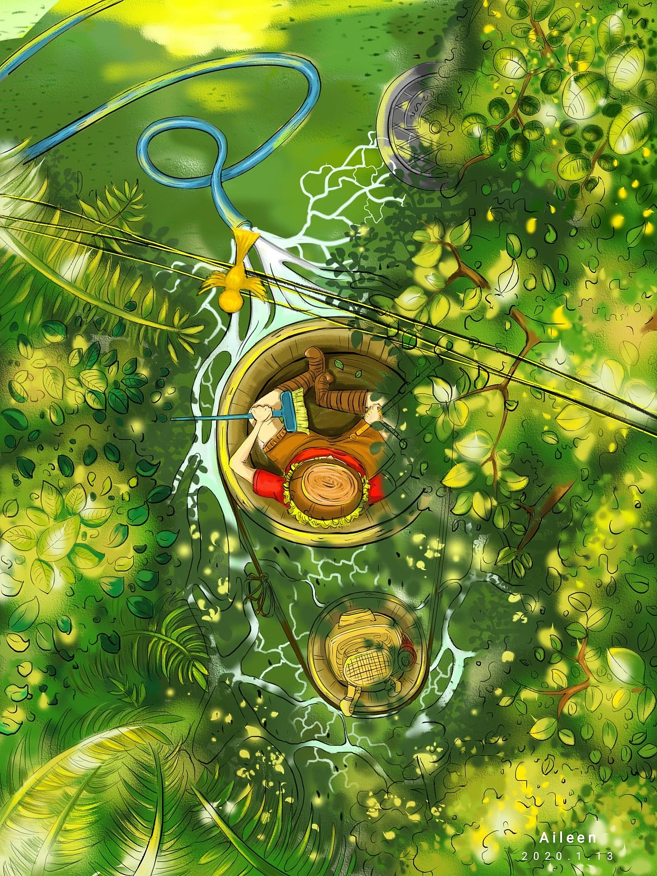寻找丛林秘境_2（图ZMTkzMjg0MTc2） - 儿童插画 - 站酷设计师Aileen王木木原创素材 - 站酷ZCOOL