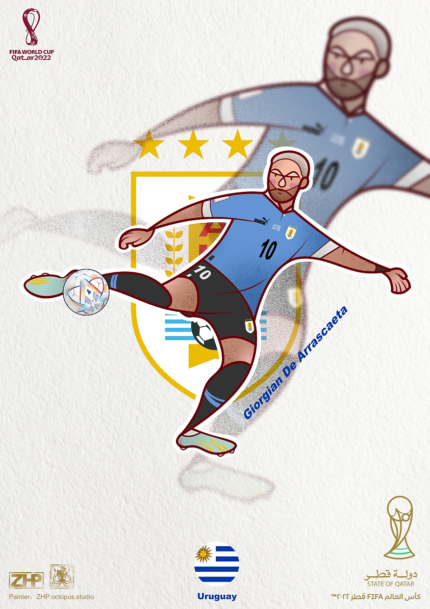 世界杯32支球队完结（图ZMzI1ODEwOTEy） - 商业插画 - 站酷设计师ZoctopusPP原创素材 - 站酷ZCOOL