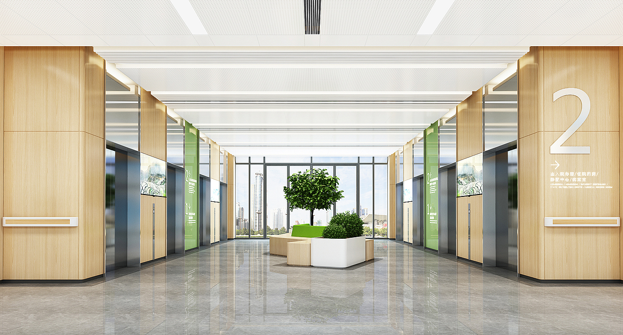 病房楼2层电梯间