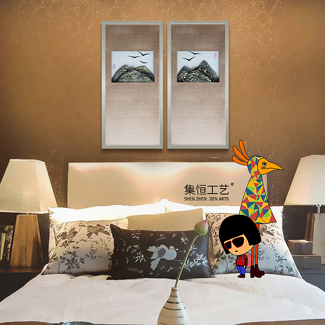 集恒工艺#实物画#装饰画#