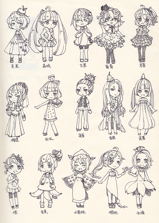 插画练习 | 水果拟人重绘