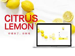 柠檬鲜OA后台界面设计