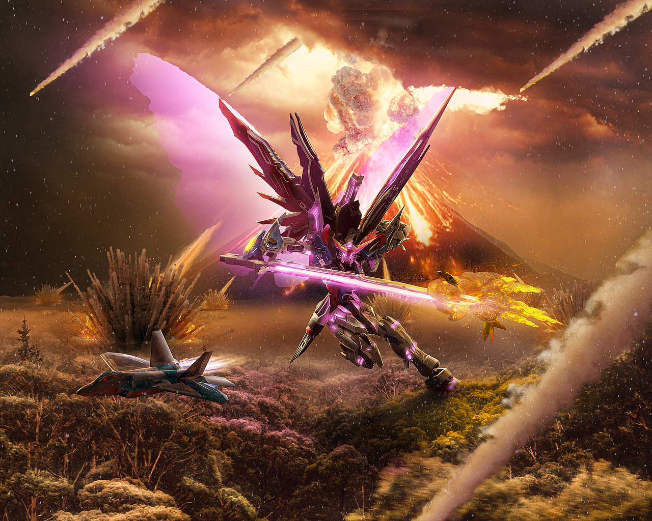 PS制作高达模玩后期特效场景（图ZMzA1OTU3NDQw） - 修图/后期 - 站酷设计师芬妮的宇宙原创素材 - 站酷ZCOOL