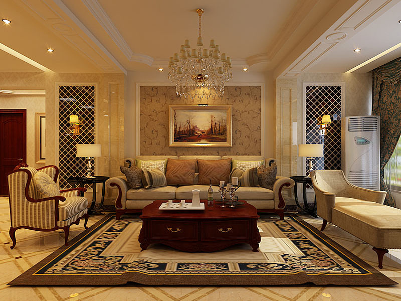 【恒大名都装修】-170㎡四室两厅-欧式