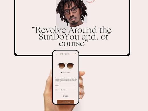 web design of glasses