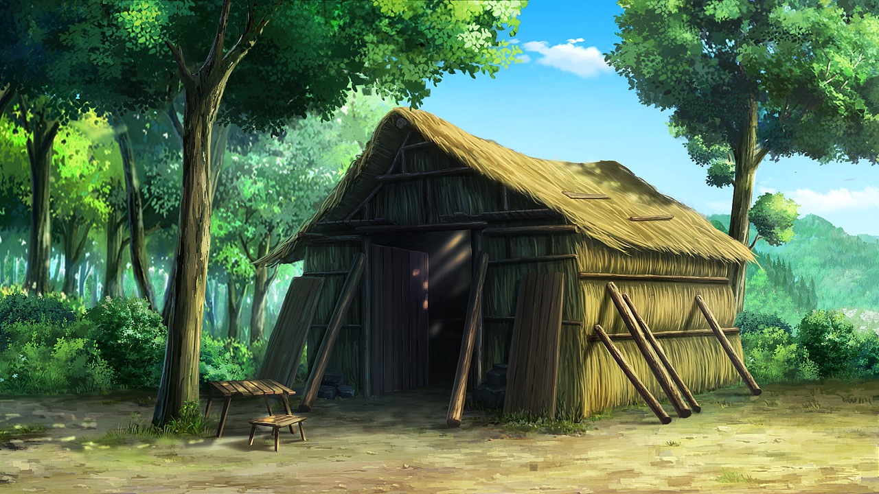 草屋_查花猪-站酷zcool