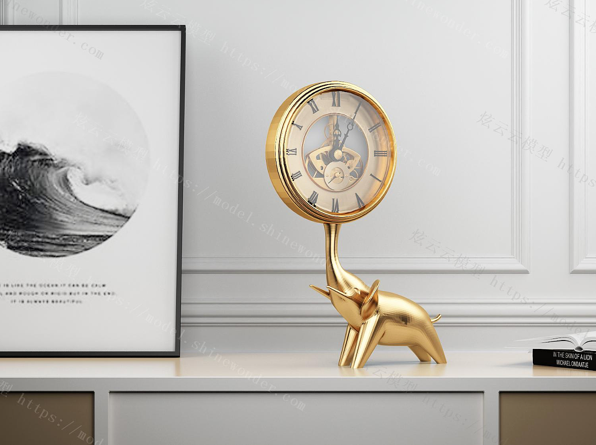 金色小象时钟装饰摆件金色动物装饰摆件金瓶子装饰摆件（图ZMTU0NzEzMjI4） - 家装设计 - 站酷设计师憨豆小姐原创素材 - 站酷ZCOOL