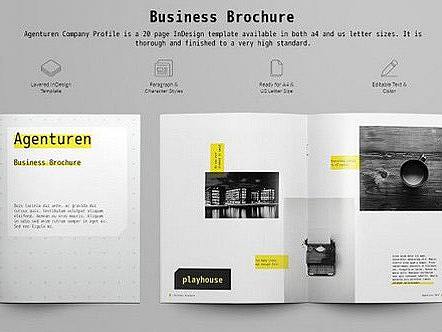 简约大气商业画册模板