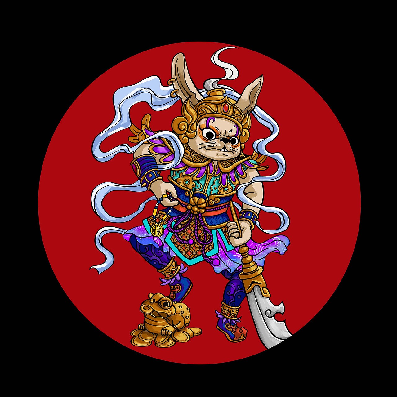 鼠年-門神（图ZMTg1NzM3MjUy） - 概念设定 - 站酷设计师Makuuuuu原创素材 - 站酷ZCOOL