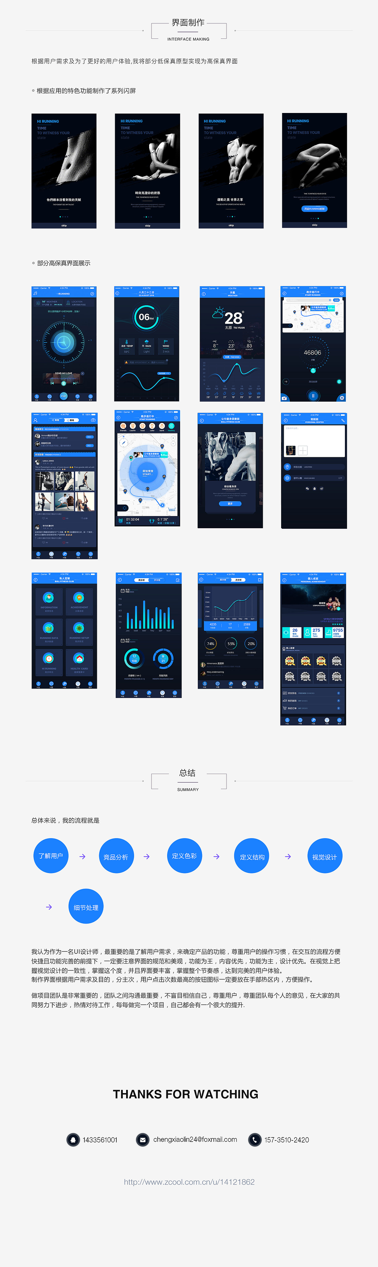 HI RUNNING设计总结（图ZODAxMjY5NzI=） - 交互/UE - 站酷设计师程小林原创素材 - 站酷ZCOOL
