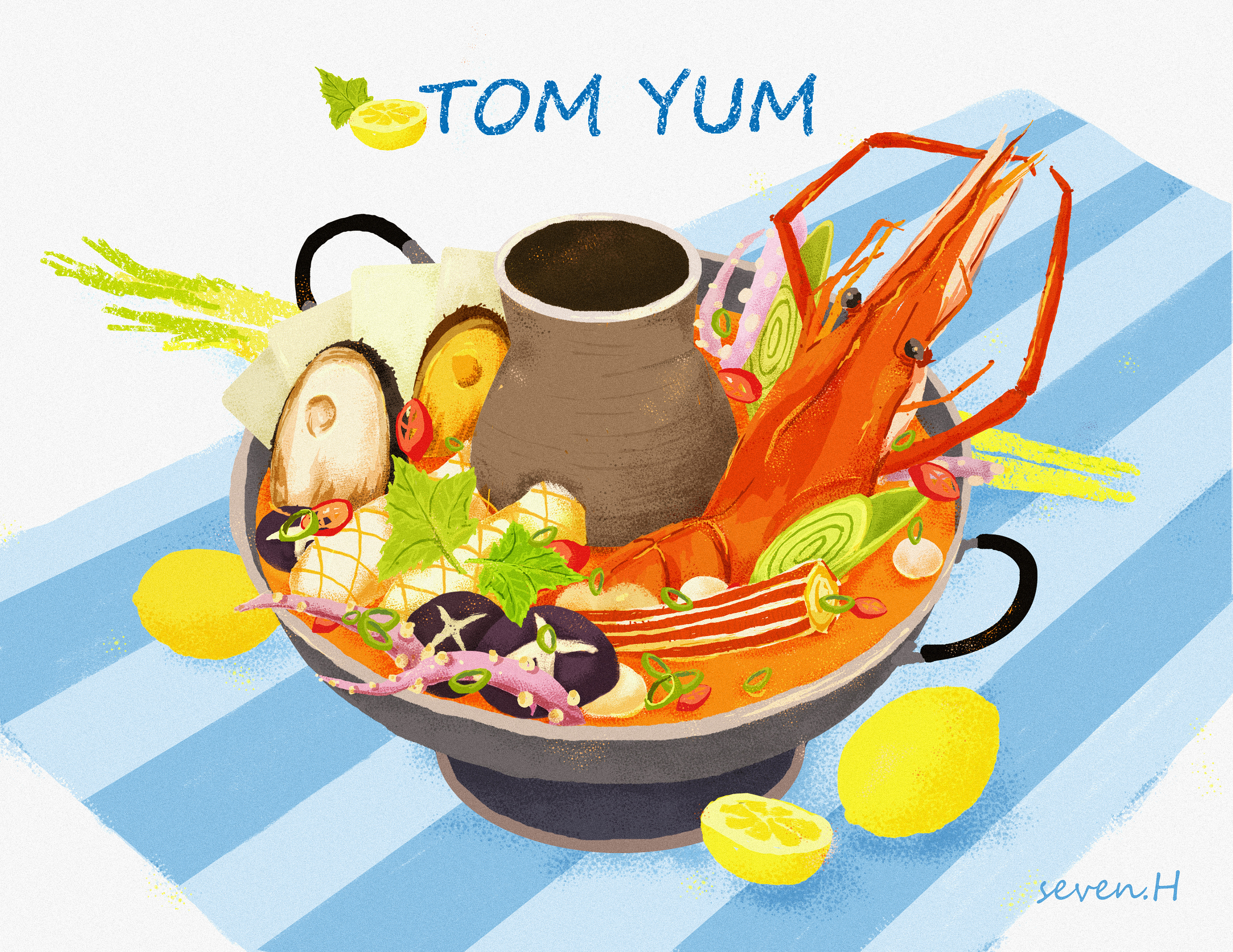 非常泰-食物篇(动态版)|插画|商业插画|sevenh - 原创作品 - 站酷