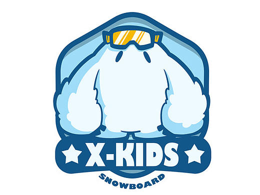 儿童滑雪学校logo