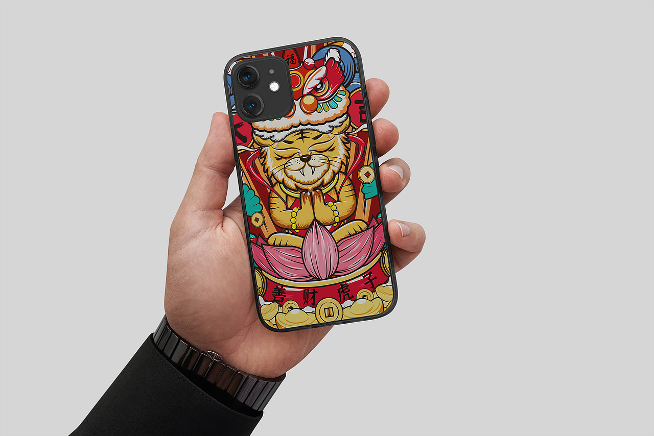 国潮插画(半临摹)