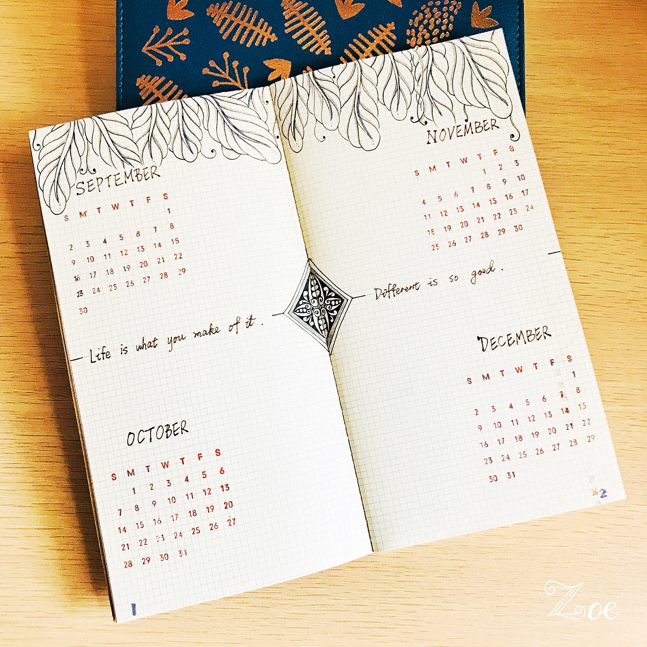 禅绕手帐内页设计