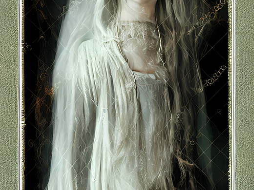 #站酷梦笔#女鬼，古装，大场景，丁达尔，灯光，光晕，