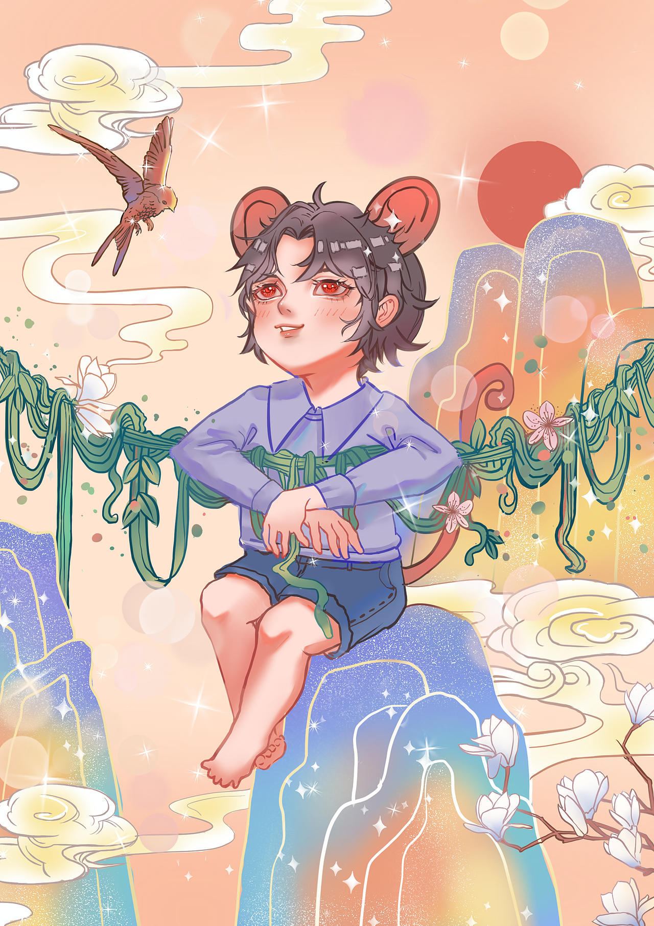 生肖拟人 鼠龙蛇