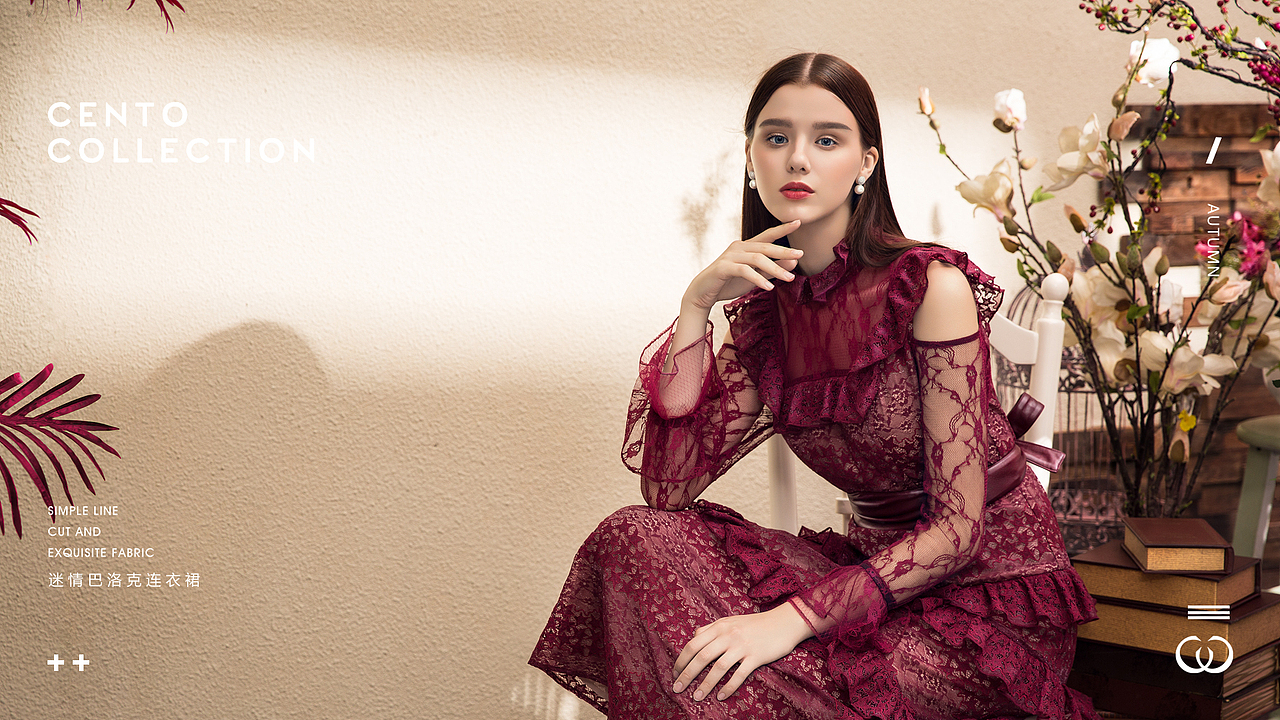 CENTO COLLECTION 2018迷情巴洛克连衣裙