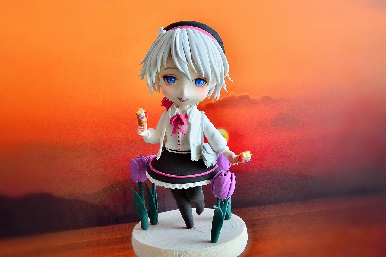 言和q版粘土手办