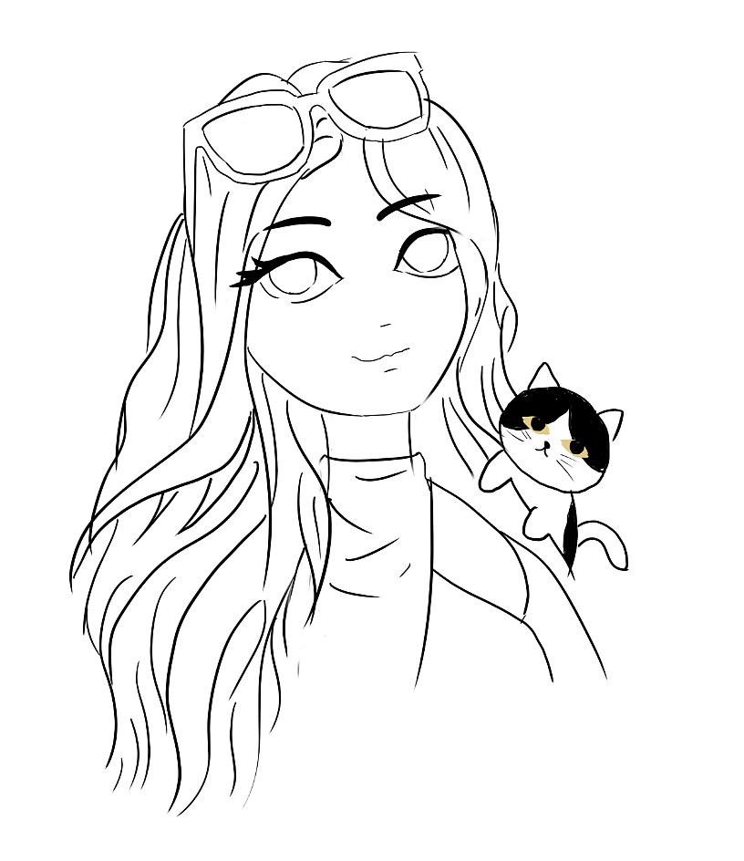 女神妈妈照片转插画