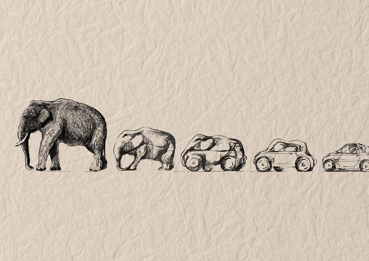 点画大象|纯艺术|钢笔画|喜欢画画的小学生 - 原创作品 - 站酷 (ZCOOL)