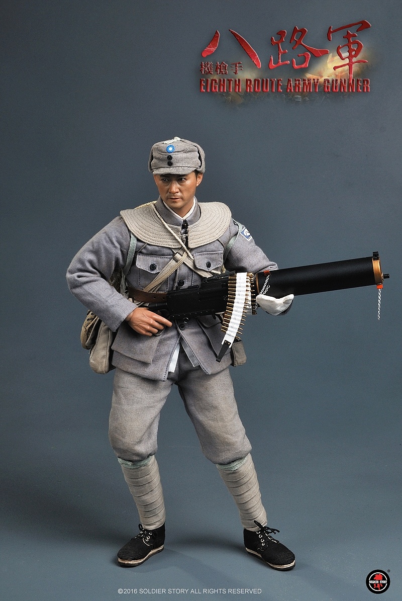 soldierstory新品:1/6 wwii - 八路军机枪手