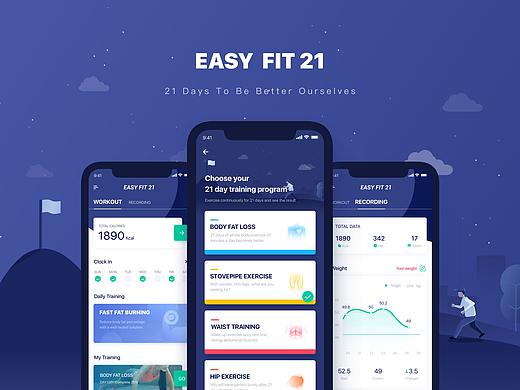 EASY FIT 21 UI Design
