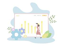 扁平化插画练习