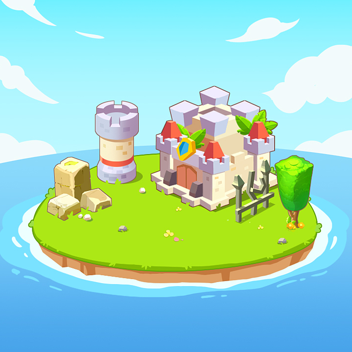 海岛（图ZMjU0NTcyNzcy） - 游戏原画 - 站酷设计师鹿蜀v原创素材 - 站酷ZCOOL