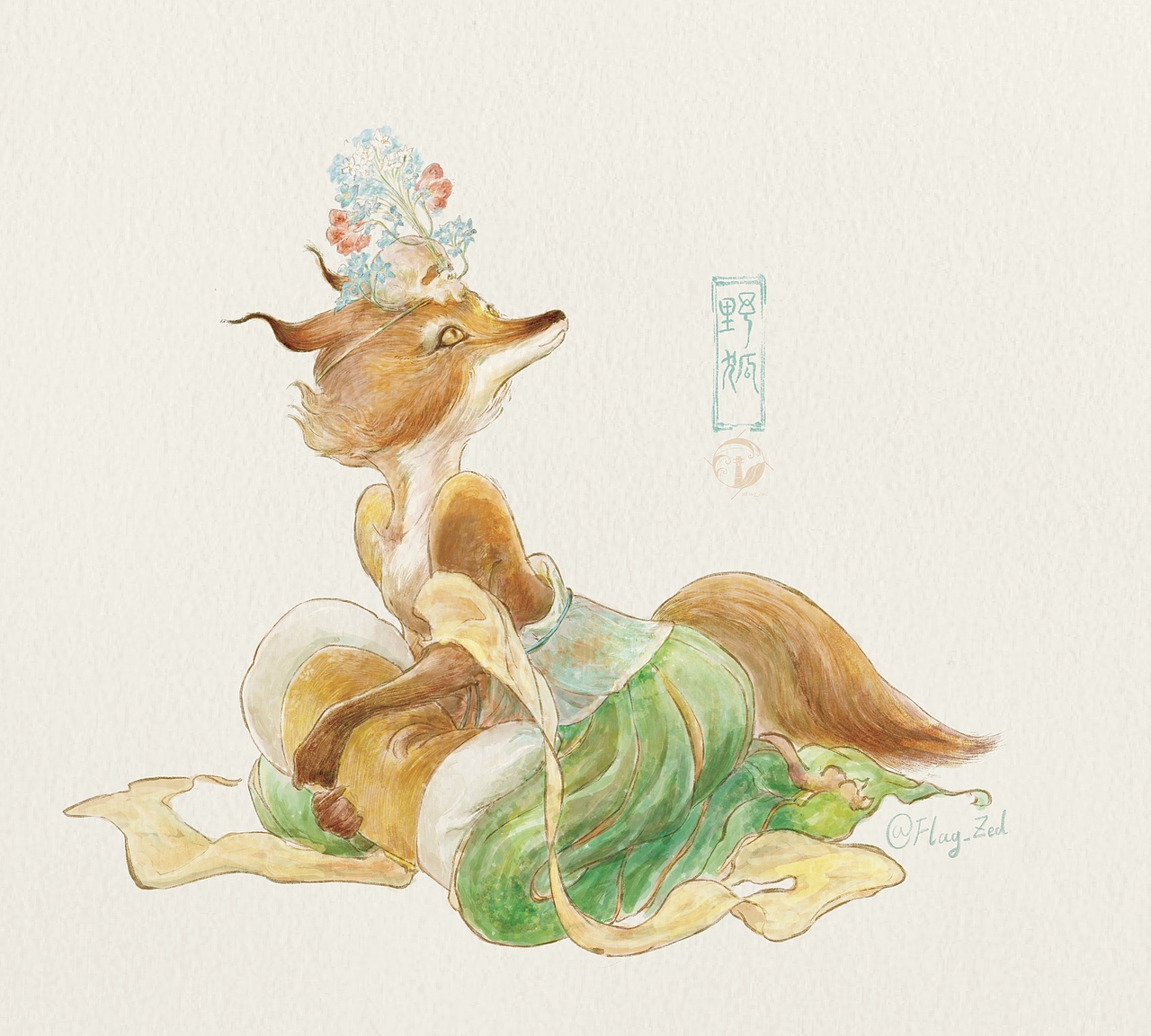 中国妖怪-马衔 恶物 野狐