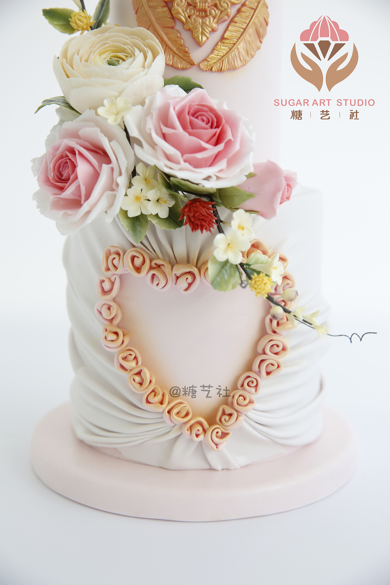 糖艺社翻糖蛋糕--婚礼蛋糕系列作品（图ZMTQyMDgwODMy） - 工艺品设计 - 站酷设计师糖艺社原创素材 - 站酷ZCOOL