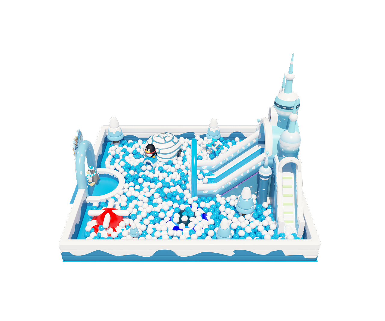 气模冰雪城堡|三维|其他三维|老炳 - 原创作品 - 站酷 (zcool)