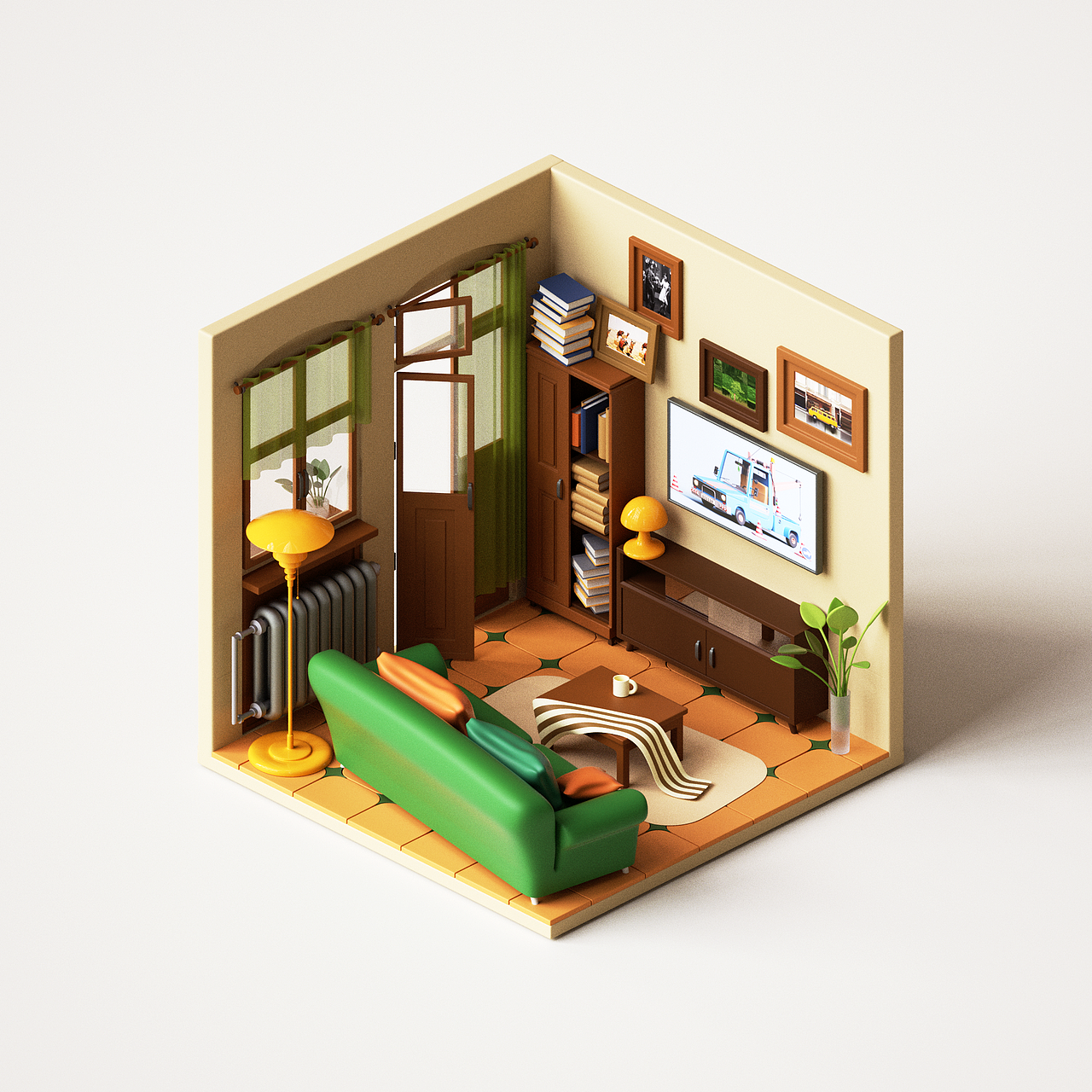 建模加渲染练习（图ZMjk1MDU2Mjcy） - 其他三维 - 站酷设计师一十一十六原创素材 - 站酷ZCOOL