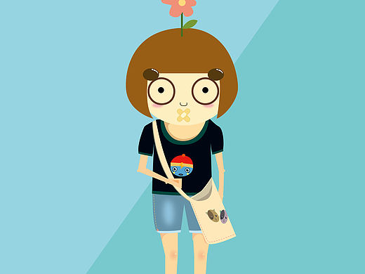 自画像2（个人主页-ZMzQwMjgyMA==） - 艺术插画 - 站酷设计师贺小由233原创素材 - 站酷ZCOOL