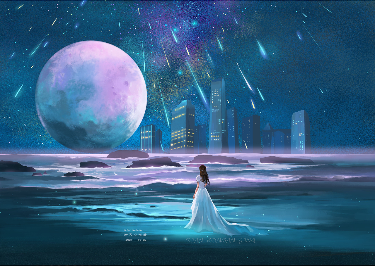 满目星辰皆是你（图ZMjc3NzU2MTM2） - 创作习作 - 站酷设计师天空安靜原创素材 - 站酷ZCOOL