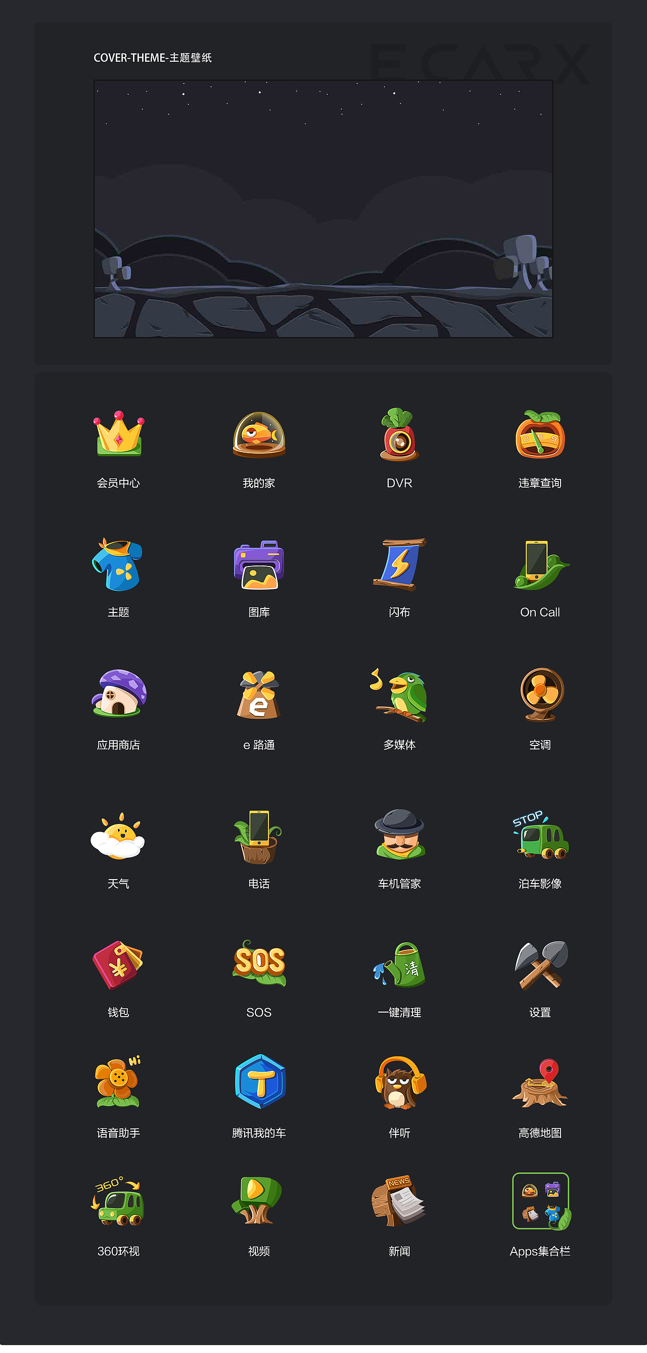 吉利汽车GKUI主题_小路途（图ZMTEzMjc5NjA4） - 软件界面 - 站酷设计师here180原创素材 - 站酷ZCOOL