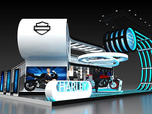 哈雷展位设计