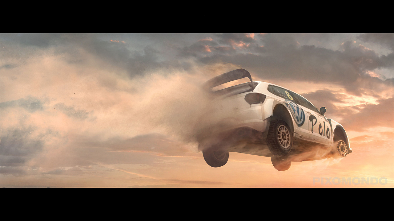 POLO冲出悬崖后飞向太阳的镜头概念设计