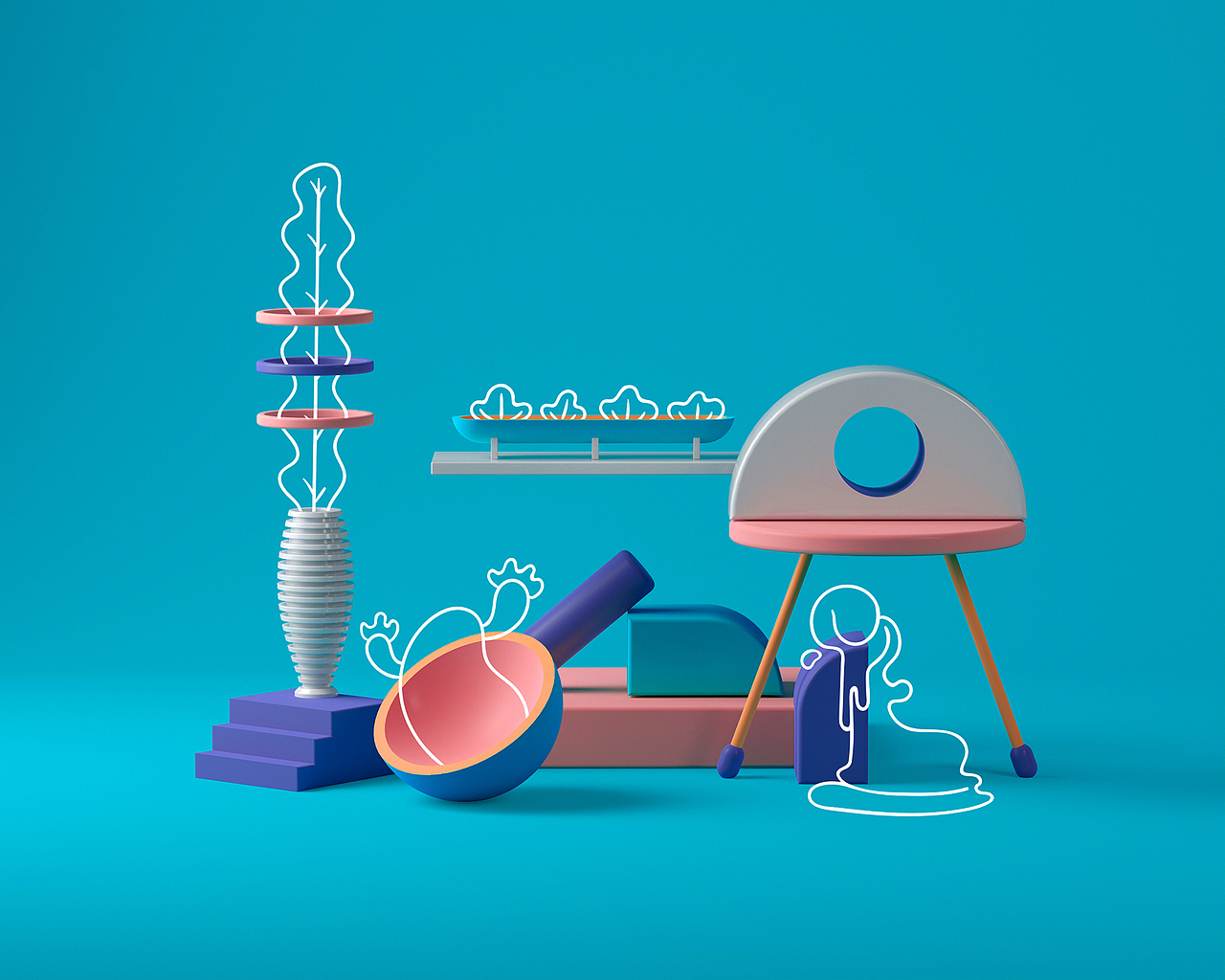 C4D（图ZMTIwMDU0NDIw） - 其他三维 - 站酷设计师miao酸奶原创素材 - 站酷ZCOOL