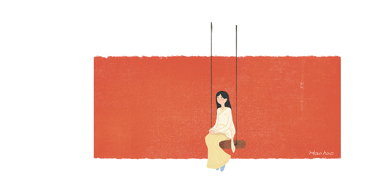 【插画习作】春日秋千（图ZMTk3Njg1NTAw） - 创作习作 - 站酷设计师大象游来游去原创素材 - 站酷ZCOOL