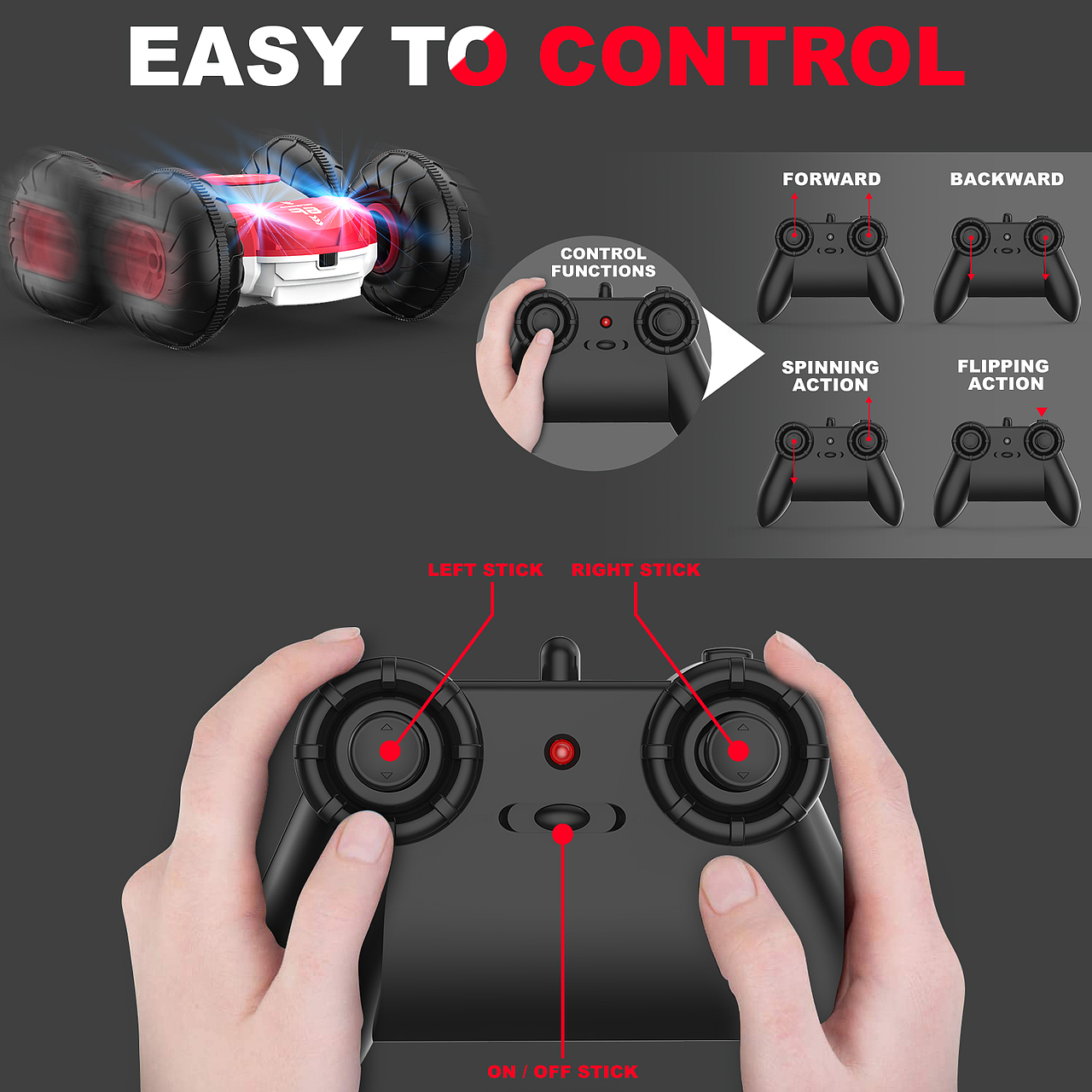 双面特技翻滚车