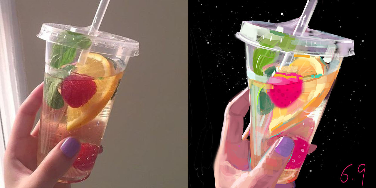 每日一绘（图ZMjU4MjI2MDcy） - 艺术插画 - 站酷设计师桌子上的咸鱼原创素材 - 站酷ZCOOL